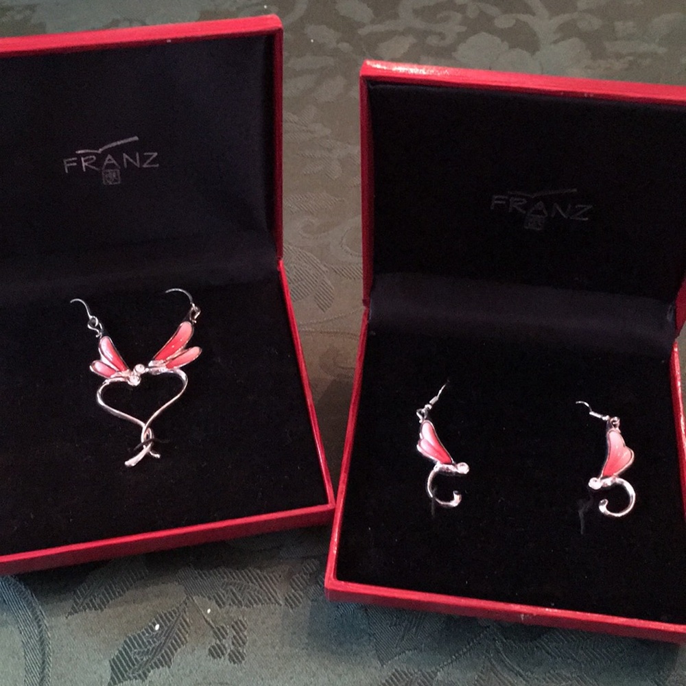 Franz Dragonfly MATCHING SET in PRISTINE CONDITION